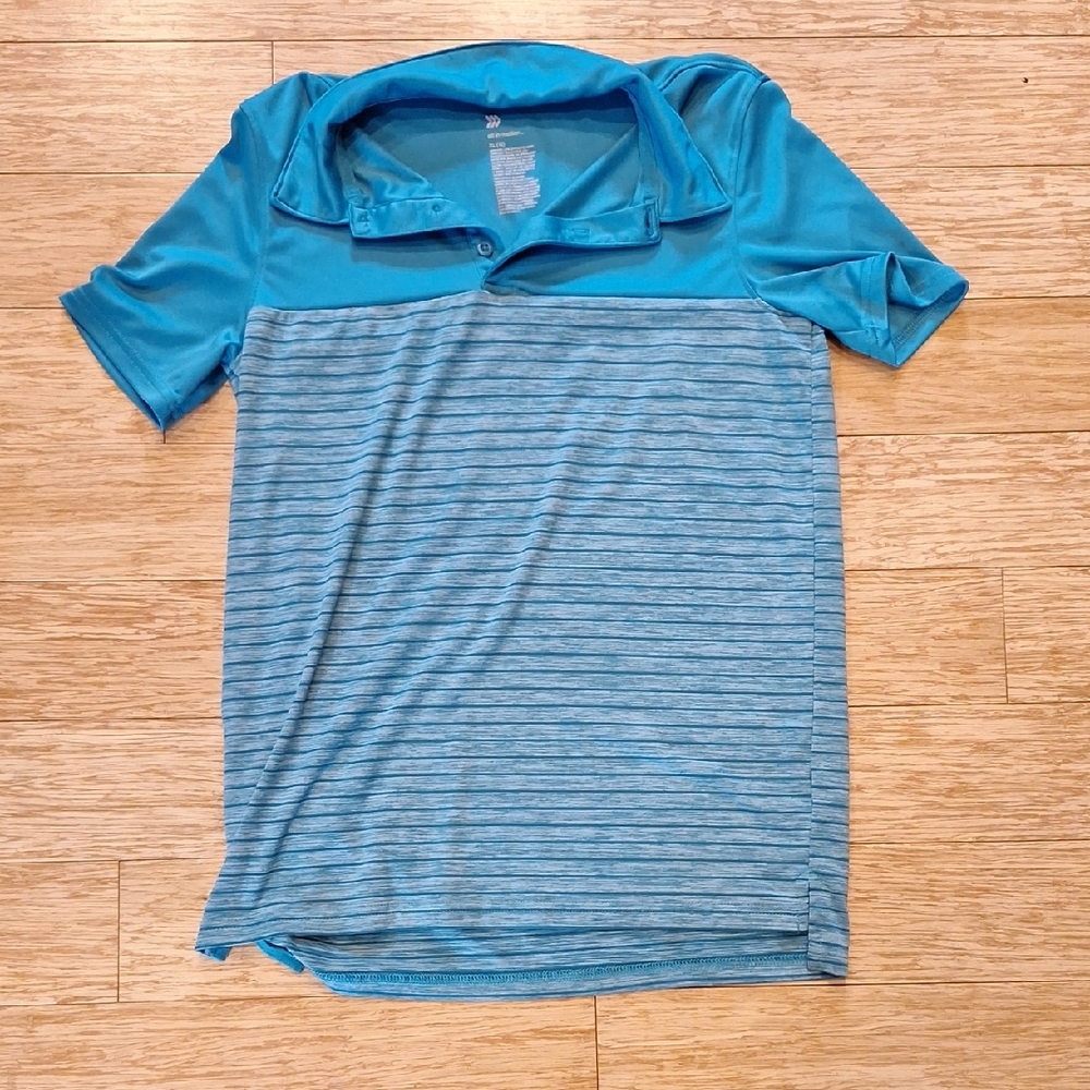 Kids Blue Striped Shirt